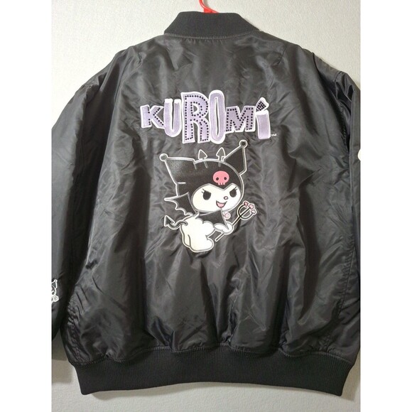 Kuromi Hello Kitty & Friends x Forever 21 Medium Sanrio Collab Bomber Jacket EMO - Picture 1 of 16